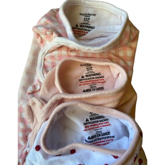 SwaddleMe Velcro Swaddles Size Small Pink - Picture 3 of 4